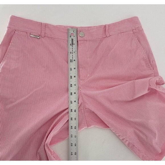 LRL Lauren Ralph Lauren Active Bermuda Shorts Stripes Sz 10 Preppy Old Money - Picture 8 of 9